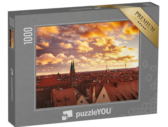 Puzzle 1000 pezzi „Centro storico di Norimberga, Germania“