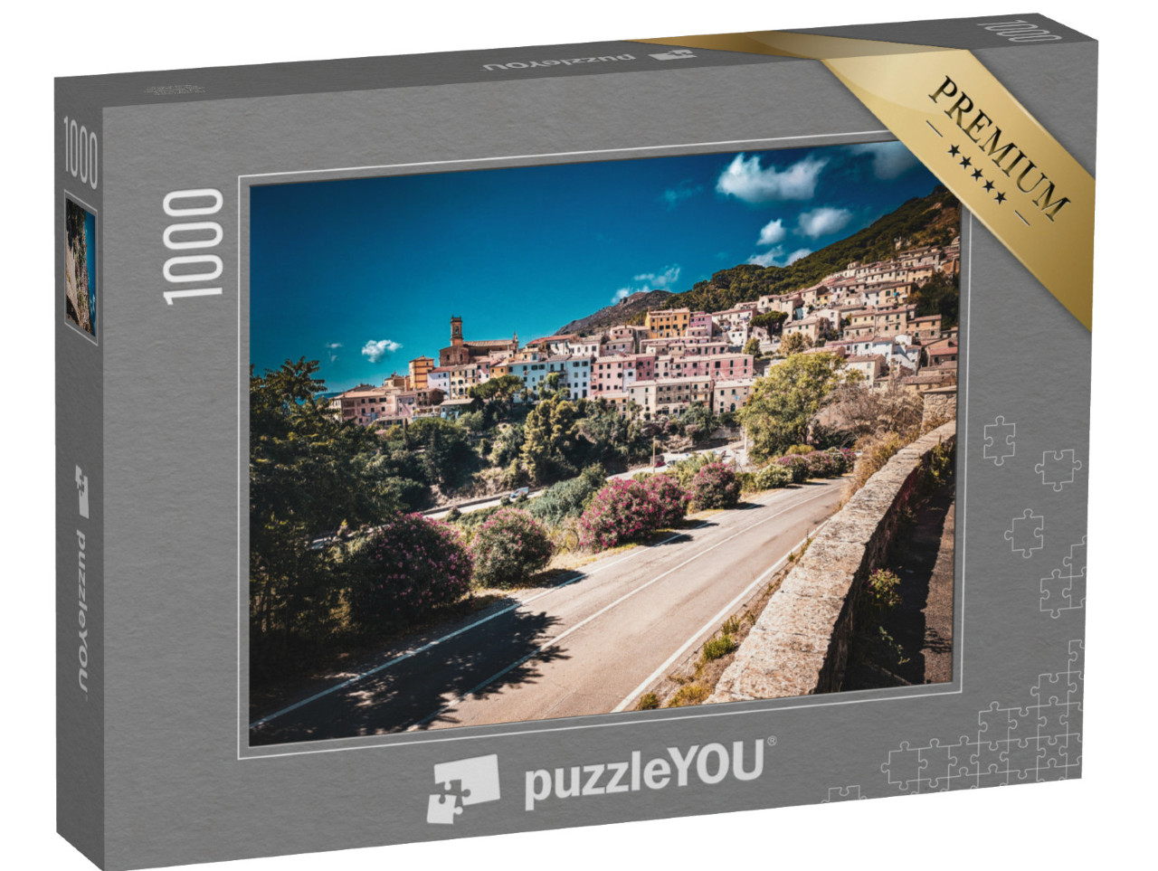 Puzzle 1000 pezzi „Piccola città mediterranea isola d'elba“