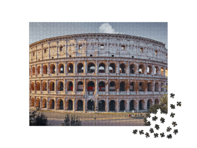 Puzzle 1000 pezzi „Colosseo romano, antiche rovine dell'anfiteatro Flavio“