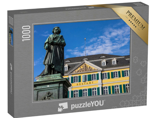 Puzzle 1000 pezzi „Statua del famoso compositore Ludwig van Beethoven, Bonn“