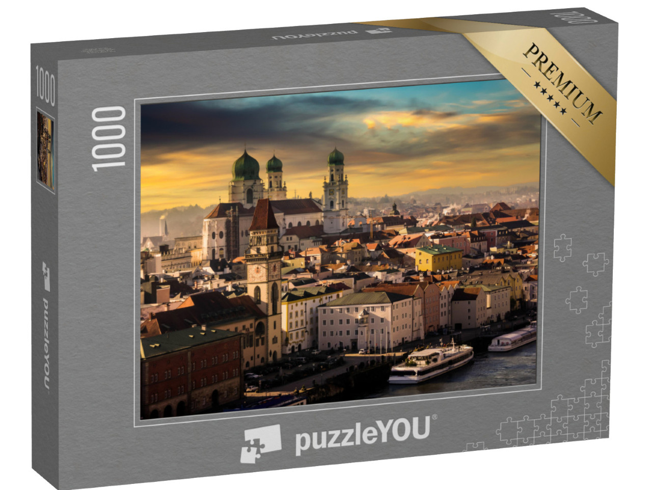 Puzzle 1000 pezzi „Passau sul Danubio, Germania“