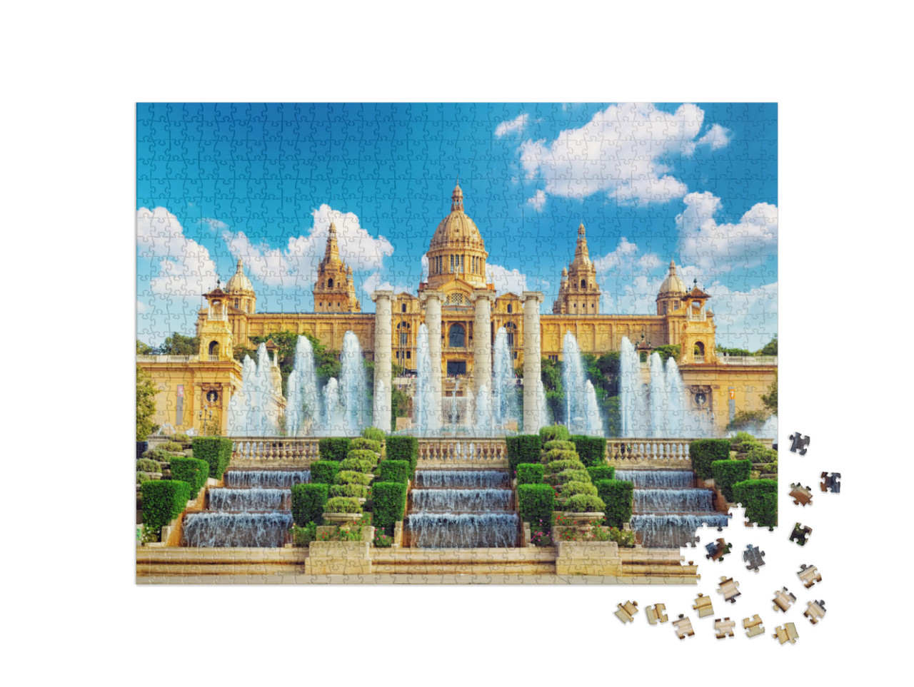 Puzzle 1000 pezzi „Museo Nazionale di Barcellona, Spagna“