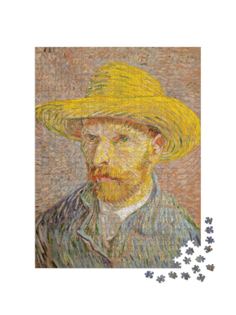 Puzzle 1000 pezzi „Vincent van Gogh - Autoritratto con cappello di paglia“