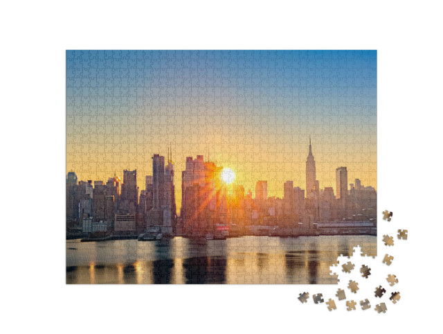 Puzzle 1000 pezzi „Midtown Manhattan all'alba“
