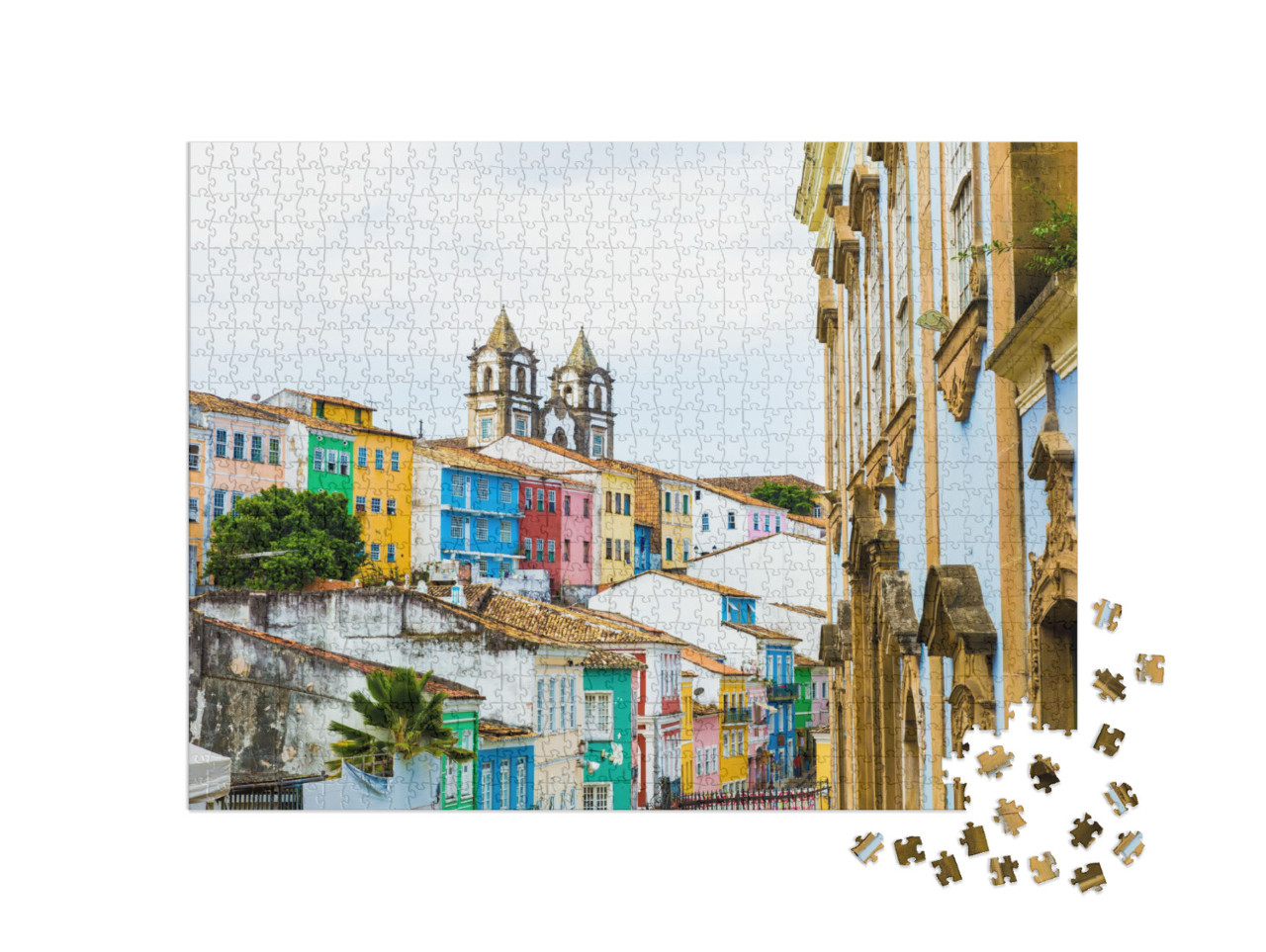 Puzzle 1000 pezzi „Centro storico di Salvador, Bahia, Brasile“