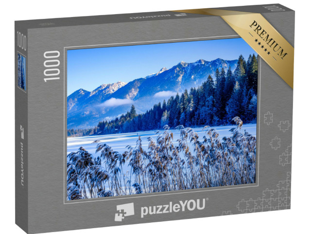 Puzzle 1000 pezzi „Paesaggio invernale nelle montagne del Karwendel e del Wetterstein“