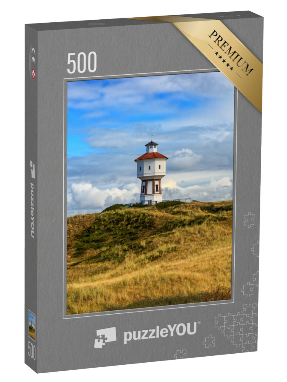 Puzzle 500 pezzi „Faro sull'isola di Langeoog, Bassa Sassonia“