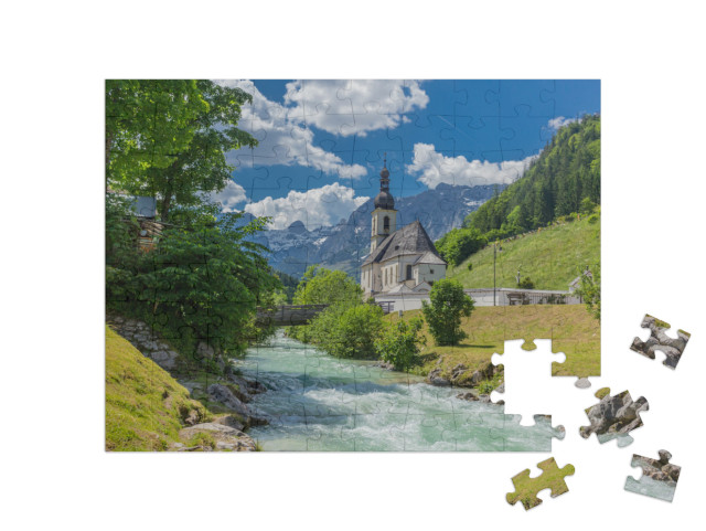 Puzzle 100 pezzi „Prealpi di Berchtesgaden: Ramsau e dintorni“