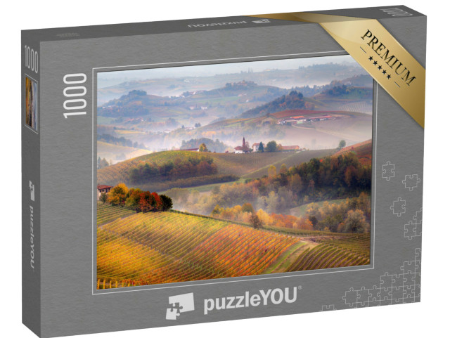 Puzzle 1000 pezzi „Alba su Barolo e nebbia nelle Langhe“