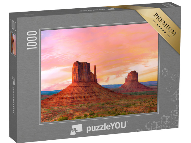 Puzzle 1000 pezzi „Bellissimo tramonto, Monument Valley, Utah, USA“