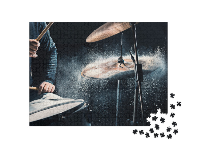 Puzzle 1000 pezzi „Percussionista al suo strumento“