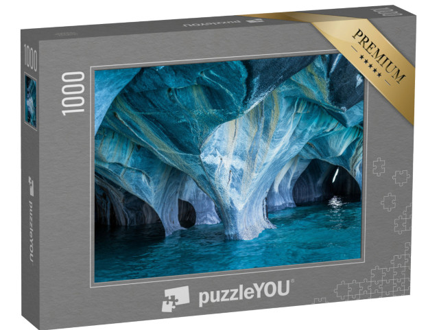 Puzzle 1000 pezzi „Grotte di marmo tra Argentina e Cile“