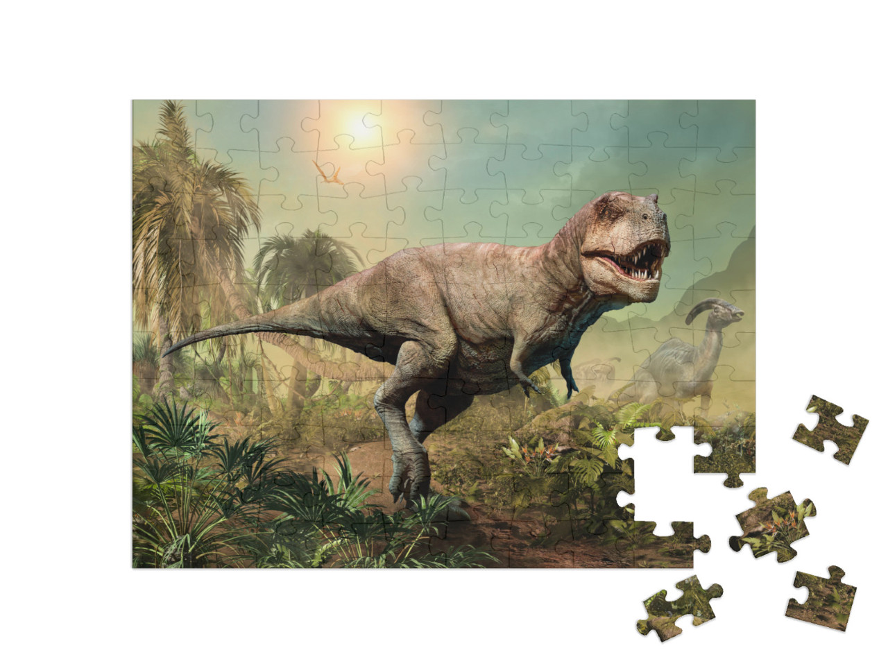 Puzzle 100 pezzi „Tirannosauro rex“