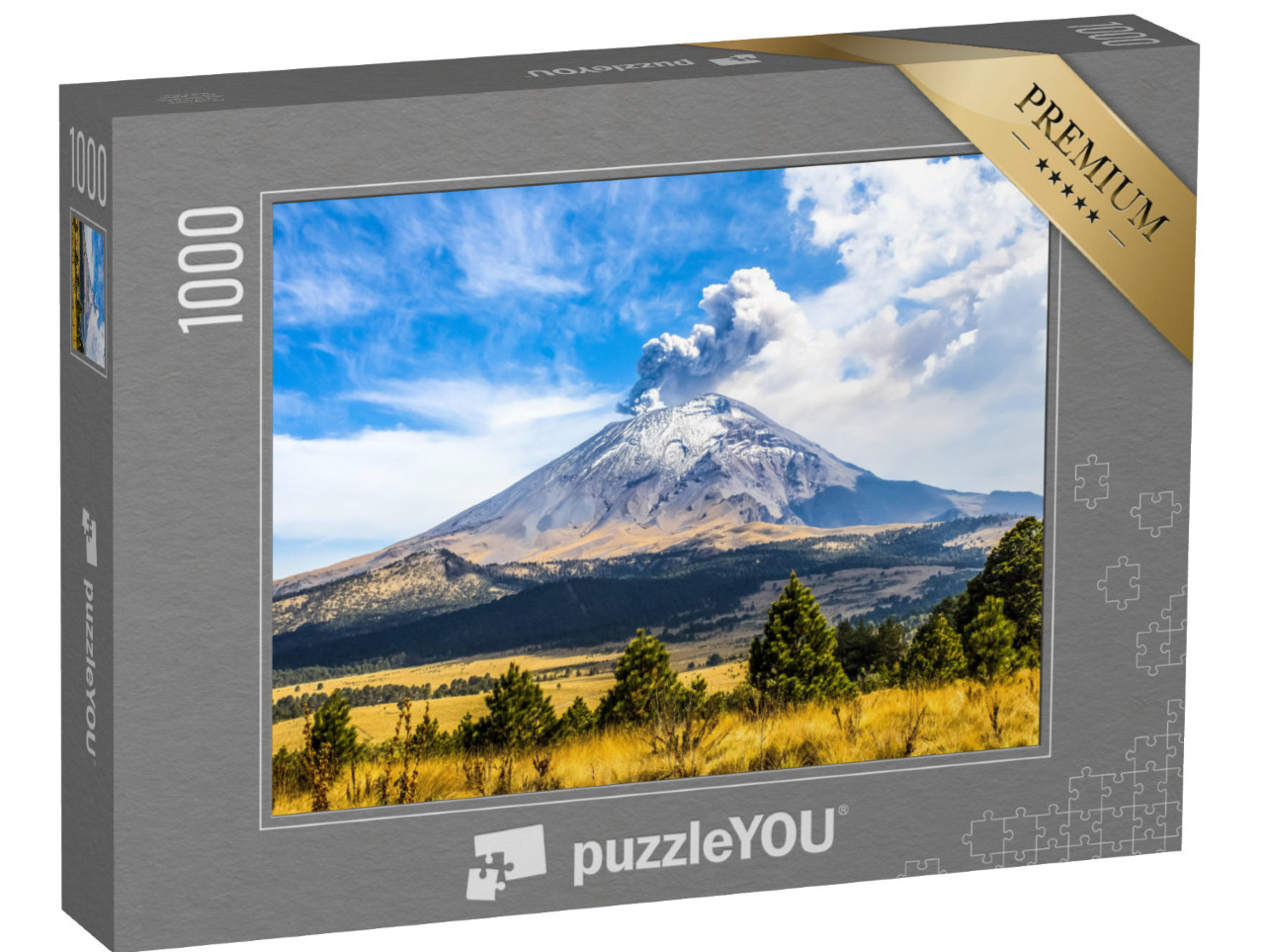 Puzzle 1000 pezzi „Vulcano attivo: Popocatepetl in Messico“