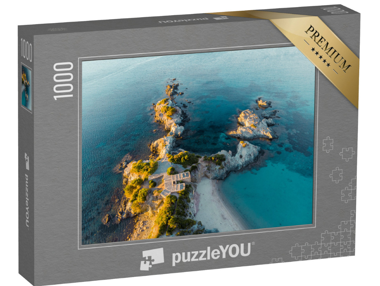 Puzzle 1000 pezzi „spiaggia di laconella nell'isola d'elba“