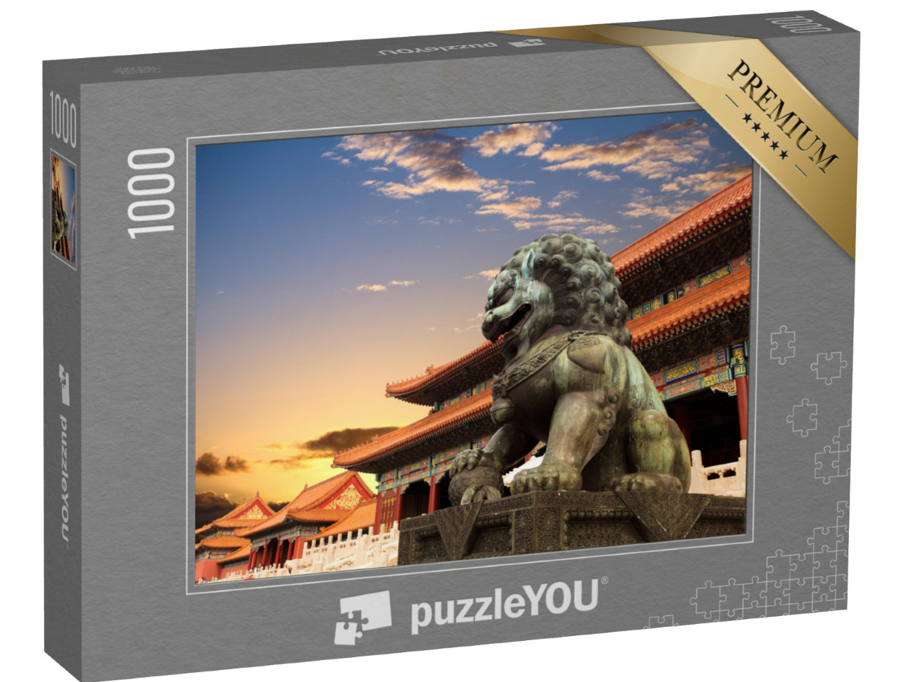 Puzzle 1000 pezzi „La Città Proibita al tramonto, Pechino“