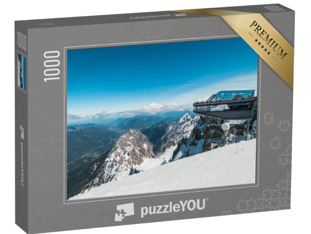 Puzzle 1000 pezzi „Sulla cima dello Zugspitze, la montagna più alta della Germania“
