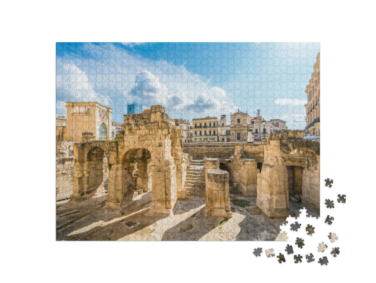 Puzzle 1000 pezzi „Antico anfiteatro romano a Lecce, in Puglia, Italia meridionale“