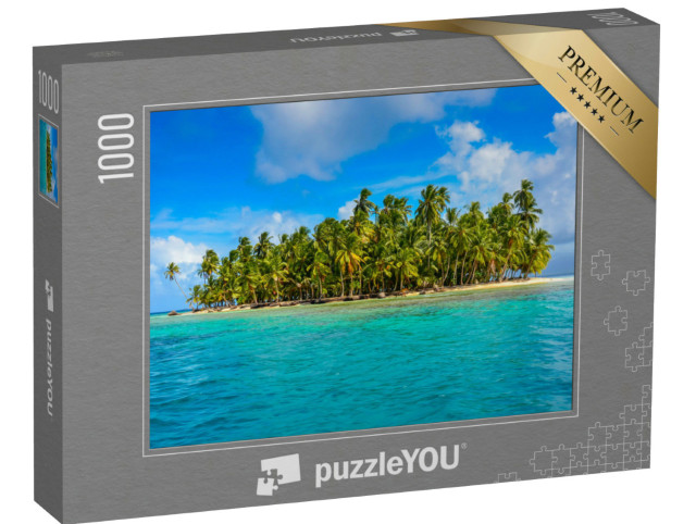 Puzzle 1000 pezzi „Isola tropicale paradisiaca, Kuna Yala, Panama“