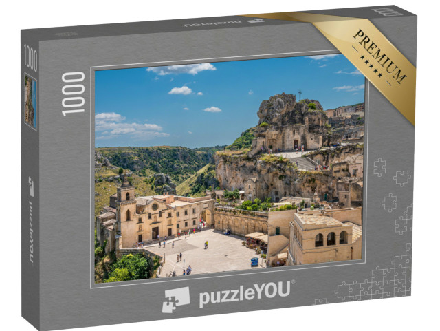 Puzzle 1000 pezzi „Vista di Matera, Puglia, Italia“
