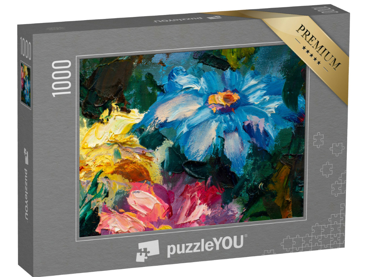 Puzzle 1000 pezzi „Pittura floreale, Claude Monet Impressionismo“