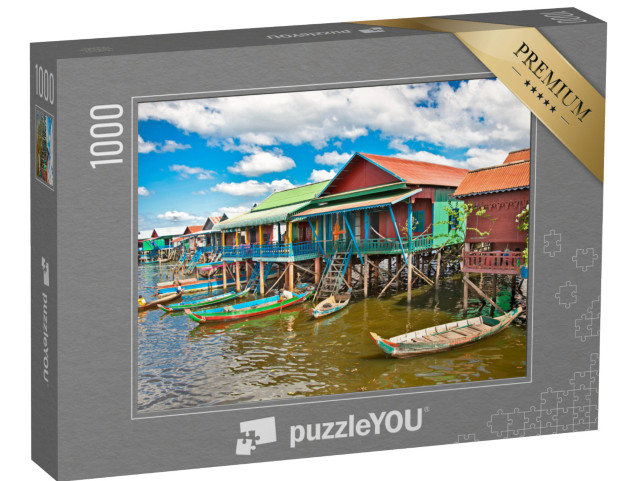 Puzzle 1000 pezzi „Il villaggio galleggiante, Cambogia“