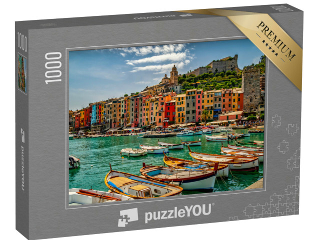 Puzzle 1000 pezzi „Una veduta della città di Porto Venere in Italia“