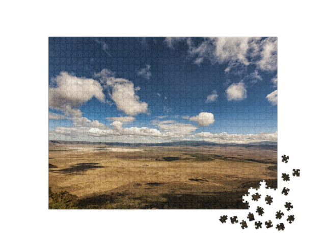 Puzzle 1000 pezzi „Cratere di Ngorongoro Vista dall'alto“