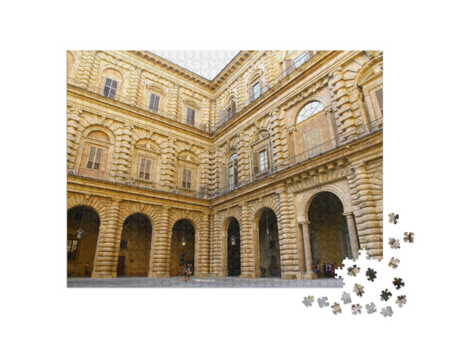 Puzzle 1000 pezzi „Il cortile di Palazzo Pitti, Firenze.“