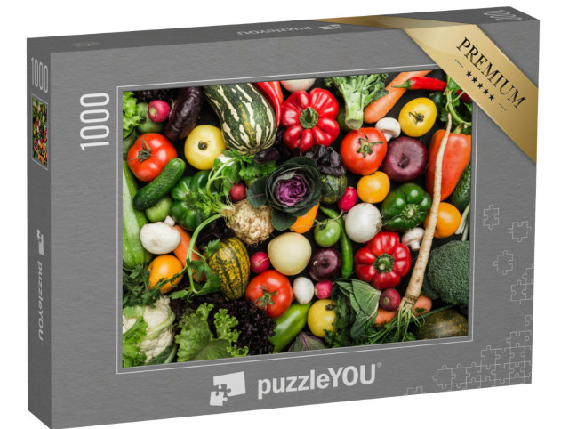 Puzzle 1000 pezzi „Composizione di diversi ortaggi“