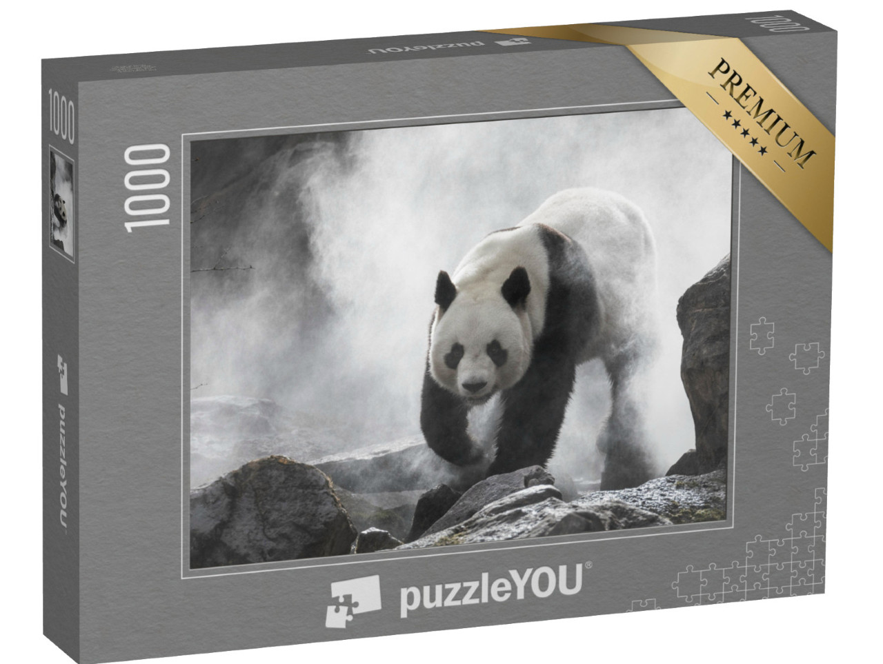 Puzzle 1000 pezzi „Panda gigante nella nebbia“