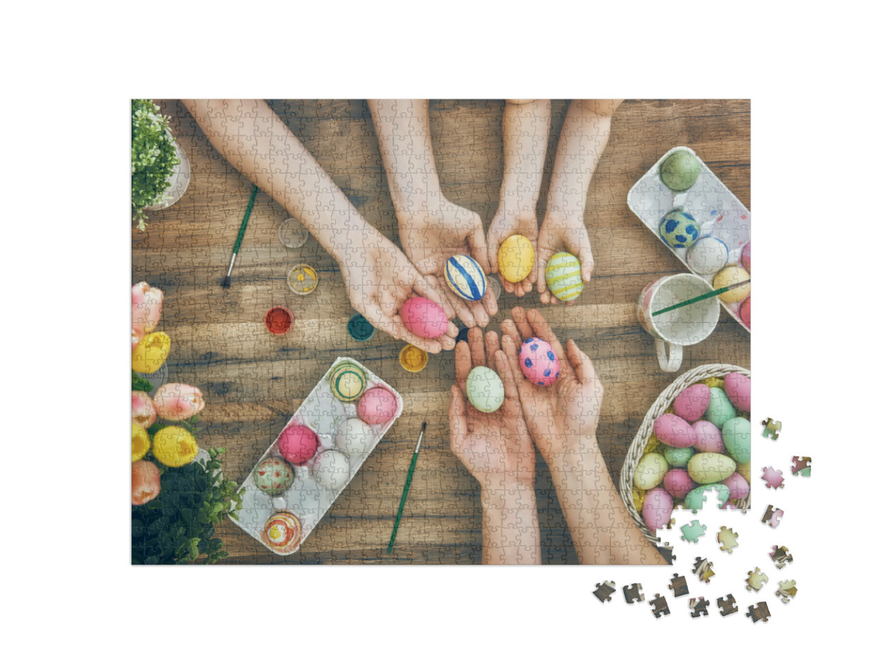 Puzzle 1000 pezzi „Uova di Pasqua autodipinte“