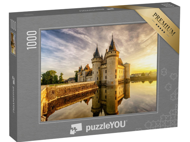 Puzzle 1000 pezzi „Chateau de Sully-sur-Loire al tramonto“