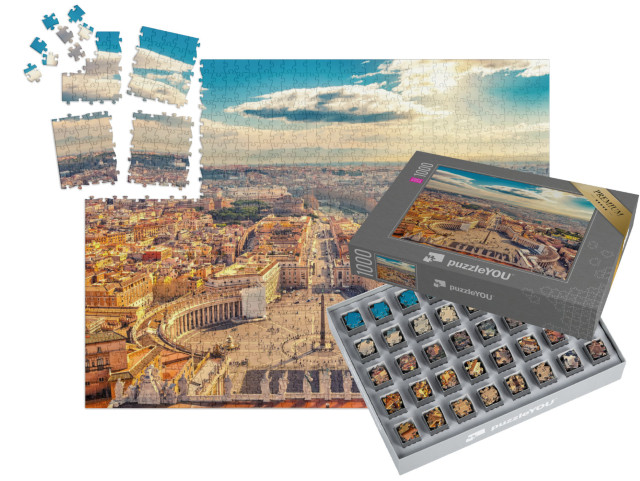 SMART SORTED® | Puzzle 1000 pezzi „Piazza San Pietro in Vaticano, Roma“