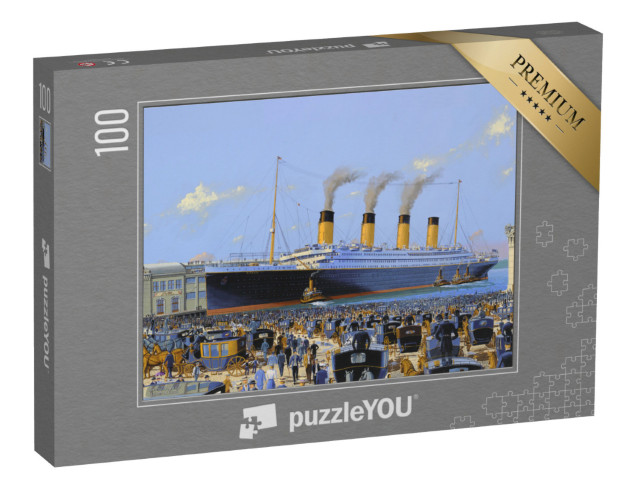 Puzzle 100 pezzi „Il Titanic arriva ai moli di Chelsea“