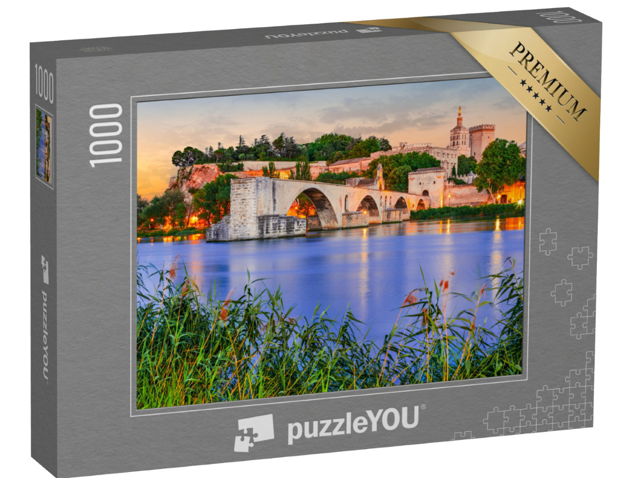 Puzzle 1000 pezzi „Pont Saint-Benezet sul Rodano, Avignone, Francia“