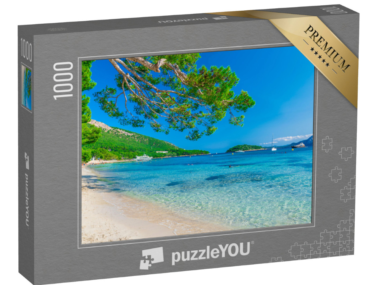 Puzzle 1000 pezzi „Playa de Formentor, Palma di Maiorca, Spagna“