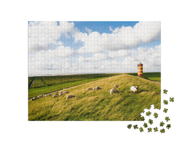 Puzzle 1000 pezzi „Faro di Pilsum“