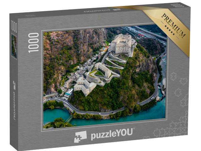 Puzzle 1000 pezzi „Castello Forte di Bard Aosta Italia Avengers age of ultron“