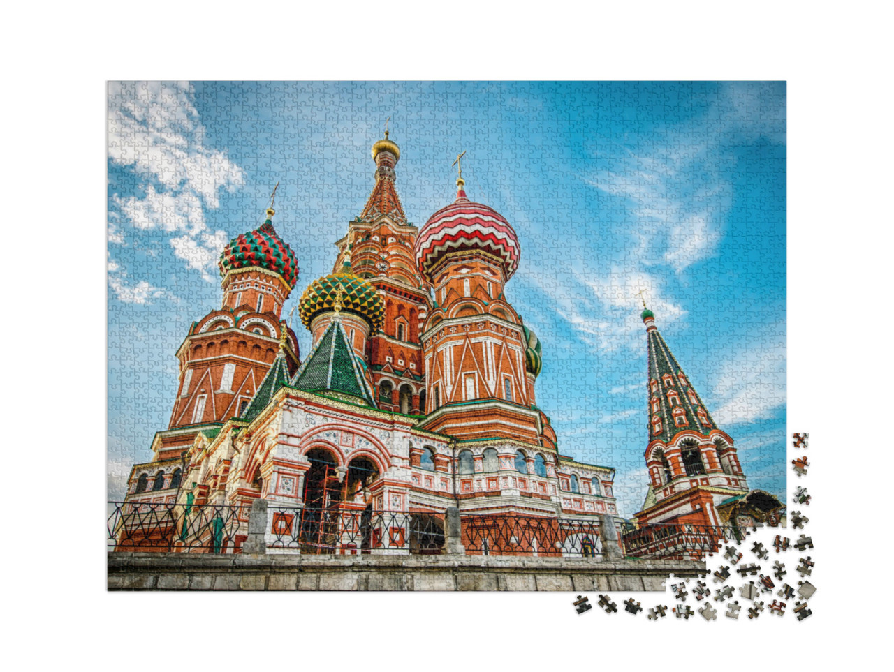 Puzzle 2000 pezzi „La Cattedrale di San Basilio sulla Piazza Rossa di Mosca“
