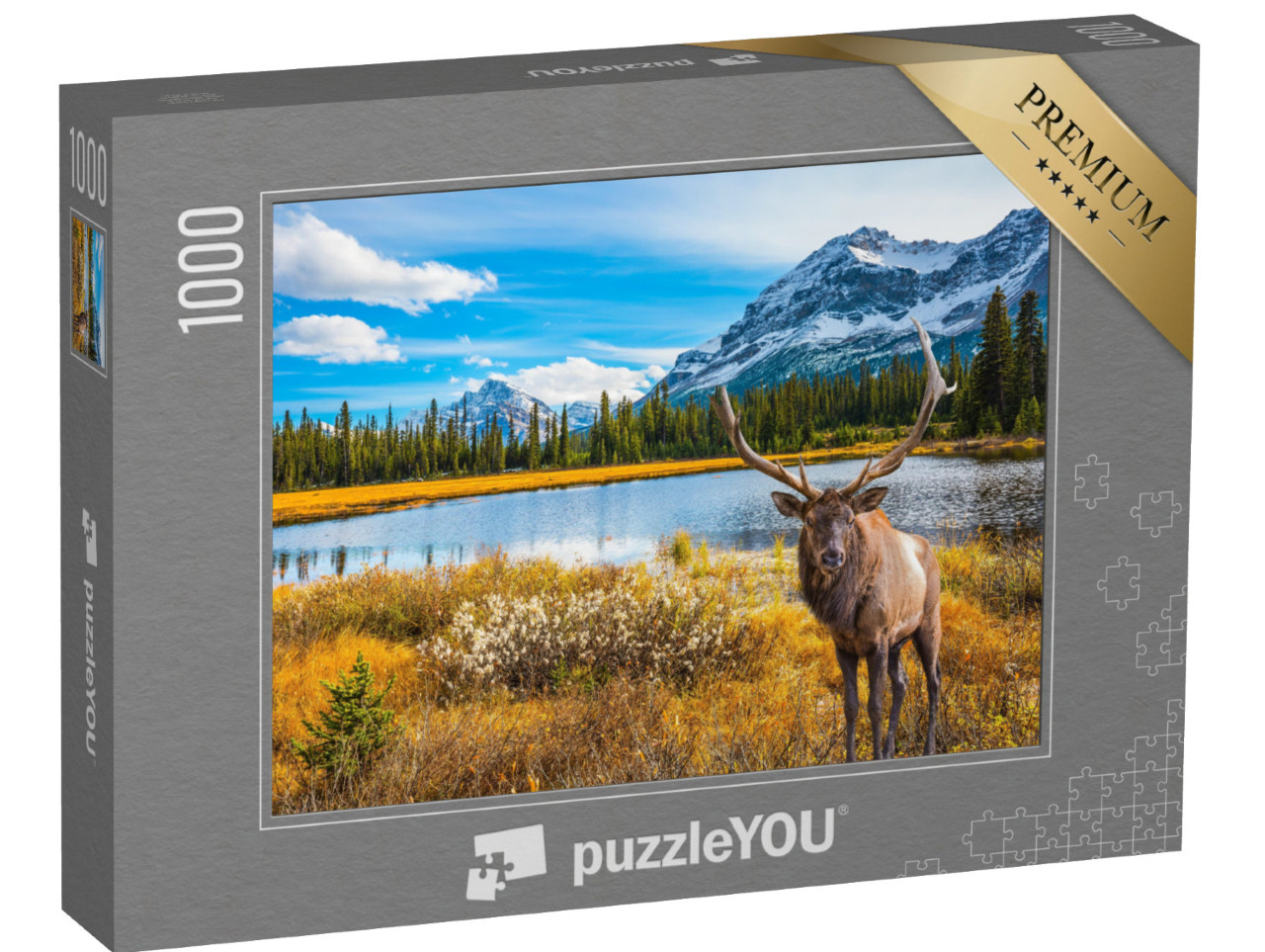 Puzzle 1000 pezzi „Canada francese: un campo da golf circondato da un bellissimo parco autunnale“