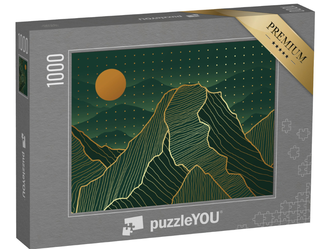 Puzzle 1000 pezzi „Montagne d'oro Art Deco“