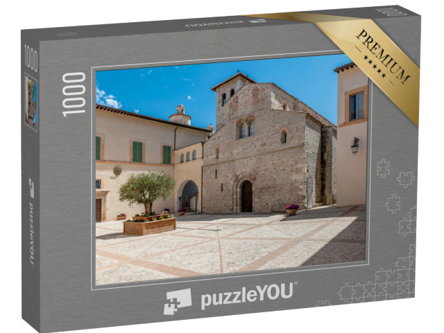 Puzzle 1000 pezzi „L'antica chiesa di Sant'Eufemia nel centro storico di Spoleto, Italia“