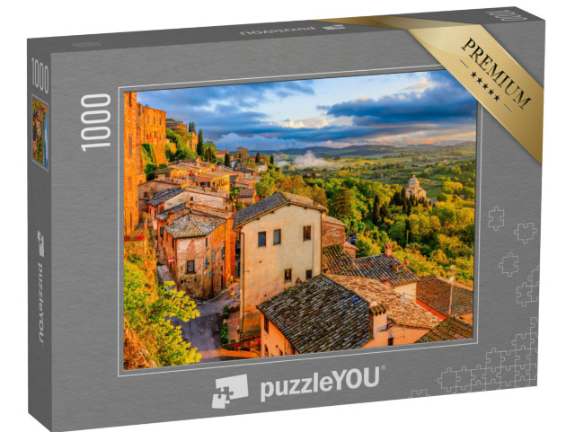 Puzzle 1000 pezzi „Montepulciano, Toscana. Vista dalla città sulla campagna intorno a Montepulciano.“