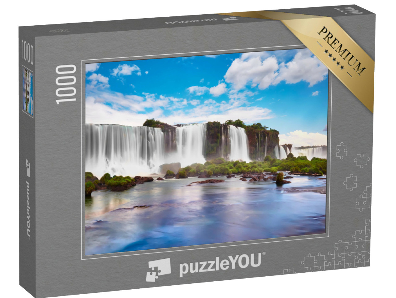 Puzzle 1000 pezzi „Cascate di Iguazu in Argentina, vista dalla Gola del Diavolo“