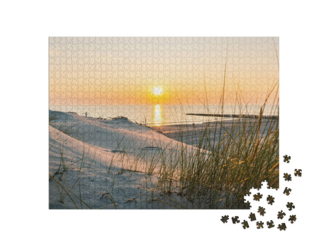 Puzzle 1000 pezzi „Tramonto sulla spiaggia del Mar Baltico“