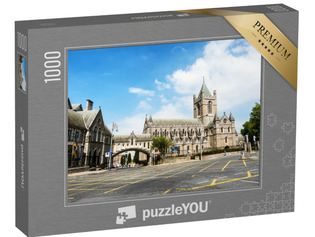 Puzzle 1000 pezzi „La vecchia cattedrale di Christ Church a Dublino, Irlanda“