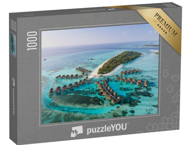 Puzzle 1000 pezzi „Maldive dall'alto, Oceano Indiano“