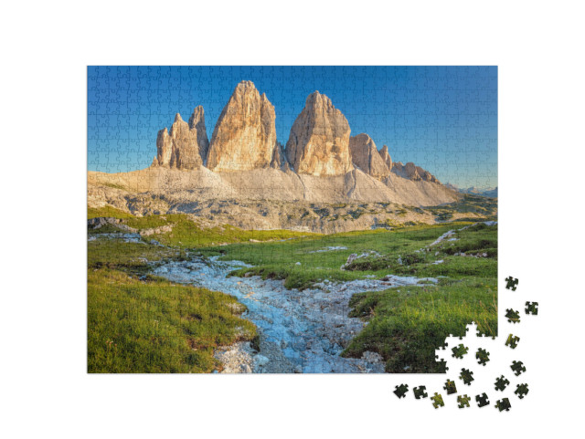 Puzzle 1000 pezzi „Le famose Tre Cime nelle Dolomiti, Italia“