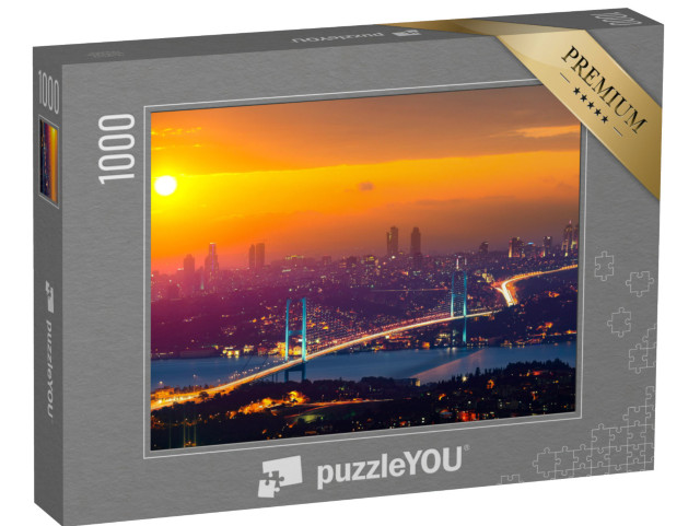 Puzzle 1000 pezzi „Tramonto mozzafiato su Istanbul, Turchia“